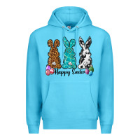 Ocean Blue Western happy easter peeps Premium Hoodie - Neo Western