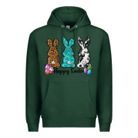 Sports Green Western happy easter peeps Premium Hoodie - Neo Western
