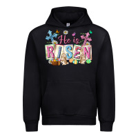 Black he is risen easter with flowers Urban Hoodie - Neo Western