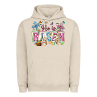 Pigment French Oak he is risen easter with flowers Urban Hoodie - Neo Western