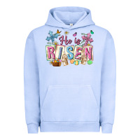 Pigment Grape Ice he is risen easter with flowers Urban Hoodie - Neo Western