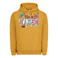 Pigment Peanut Butter he is risen easter with flowers Urban Hoodie - Neo Western