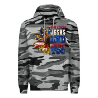 Slate Camo She loves Jesus and America too 4th of july Premium Hoodie - CowGirlArtShop