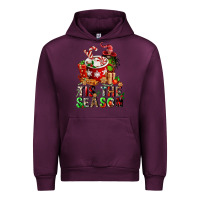 Mauve Wine tis the season Urban Hoodie - FaDigitalArtStudio