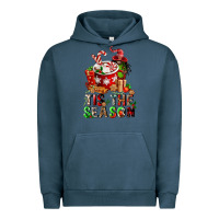 Pigment Midnight Navy tis the season Urban Hoodie - FaDigitalArtStudio