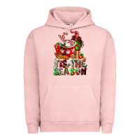 Pigment Salmon tis the season Urban Hoodie - FaDigitalArtStudio