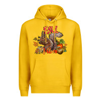 Lemon Fall Vibes Squirrel Premium Hoodie - CowhideDigitalArt