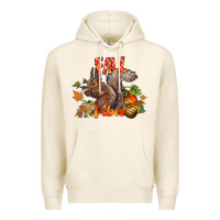 Tofu Fall Vibes Squirrel Premium Hoodie - CowhideDigitalArt