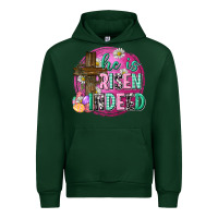 Forest Green he is risen indeed easter Urban Hoodie - Neo Western