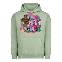 Pigment Oil Green he is risen indeed easter Urban Hoodie - Neo Western
