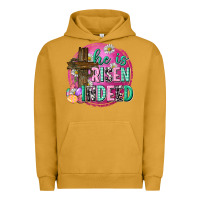 Pigment Peanut Butter he is risen indeed easter Urban Hoodie - Neo Western