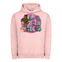 Pigment Salmon he is risen indeed easter Urban Hoodie - Neo Western