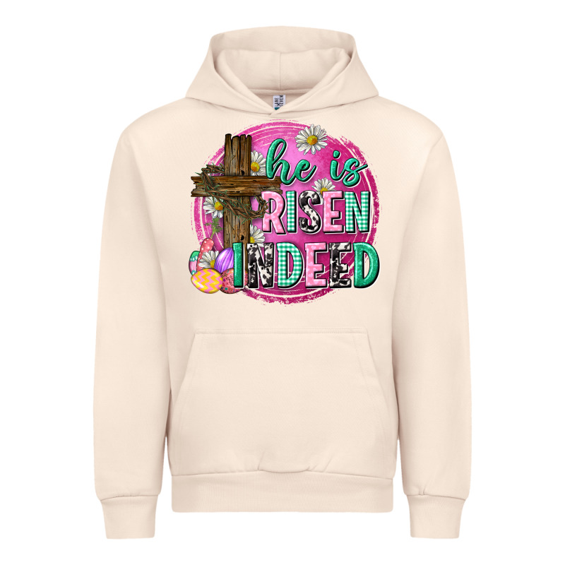 He Is Risen Indeed Easter Urban Hoodie by Neo Western | Teevron