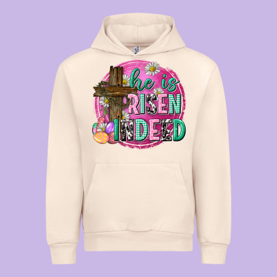 He Is Risen Indeed Easter Urban Hoodie Designed By Neo Western