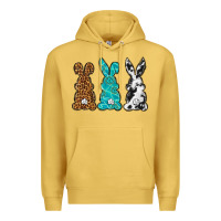 Antique Gold Western Happy Easter peeps Premium Hoodie - Neo Western