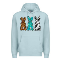 Blue Mist Western Happy Easter peeps Premium Hoodie - Neo Western