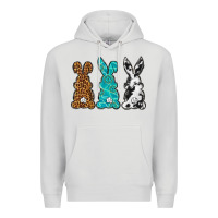 Dove Grey Western Happy Easter peeps Premium Hoodie - Neo Western
