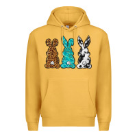 Mustard Western Happy Easter peeps Premium Hoodie - Neo Western
