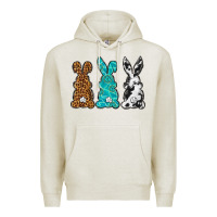 Oatmeal Heather Western Happy Easter peeps Premium Hoodie - Neo Western