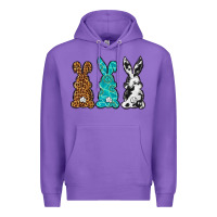 Purple Western Happy Easter peeps Premium Hoodie - Neo Western