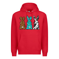 Red Western Happy Easter peeps Premium Hoodie - Neo Western