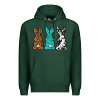 Sports Green Western Happy Easter peeps Premium Hoodie - Neo Western