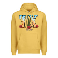 Antique Gold texas cactus Premium Hoodie - RanaPortraitStore