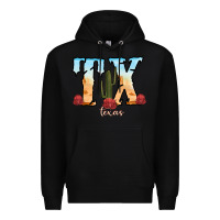 Black texas cactus Premium Hoodie - RanaPortraitStore