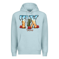 Blue Mist texas cactus Premium Hoodie - RanaPortraitStore