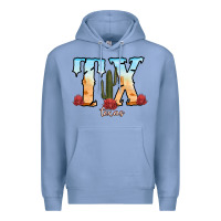 Colony Blue texas cactus Premium Hoodie - RanaPortraitStore
