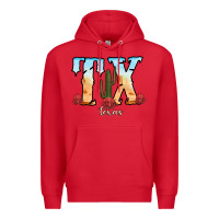 Red texas cactus Premium Hoodie - RanaPortraitStore