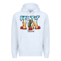 White texas cactus Premium Hoodie - RanaPortraitStore