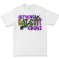 White almost bat shit crayz Premium Tee - SublimationCraftShop