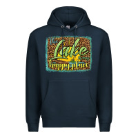 Navy the lake is my happy place Premium Hoodie - HRA Design Shop