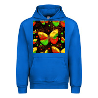 Cobalt juneteenth butterflies seamless pattern Urban Hoodie - HRA Design Shop