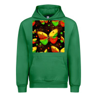 Emerald juneteenth butterflies seamless pattern Urban Hoodie - HRA Design Shop