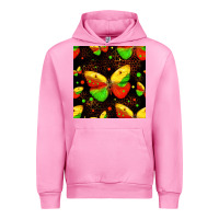 Fuchsia Pink juneteenth butterflies seamless pattern Urban Hoodie - HRA Design Shop