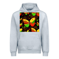 Heather Grey juneteenth butterflies seamless pattern Urban Hoodie - HRA Design Shop
