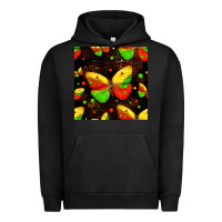 Pigment Black juneteenth butterflies seamless pattern Urban Hoodie - HRA Design Shop