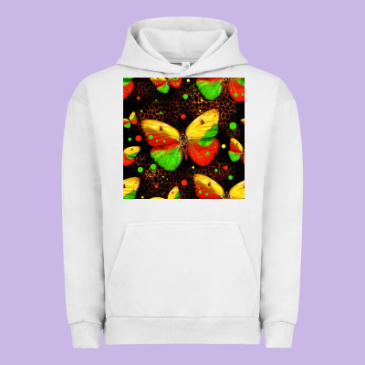 Juneteenth Butterflies Seamless Pattern Urban Hoodie Designed By Hra Design Shop