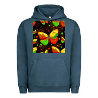 Pigment Midnight Navy juneteenth butterflies seamless pattern Urban Hoodie - HRA Design Shop