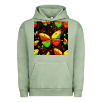 Pigment Oil Green juneteenth butterflies seamless pattern Urban Hoodie - HRA Design Shop