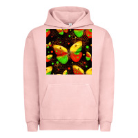Pigment Salmon juneteenth butterflies seamless pattern Urban Hoodie - HRA Design Shop