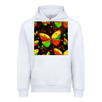 White juneteenth butterflies seamless pattern Urban Hoodie - HRA Design Shop