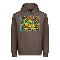 Coffee the lake is my happy place Premium Hoodie - HRA Design Shop