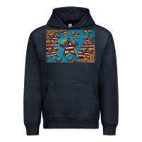Navy 4th of july stars skinny metal can holder Urban Hoodie - HRA Design Shop