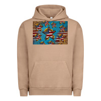 Pigment Burro 4th of july stars skinny metal can holder Urban Hoodie - HRA Design Shop