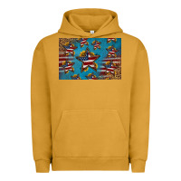 Pigment Peanut Butter 4th of july stars skinny metal can holder Urban Hoodie - HRA Design Shop