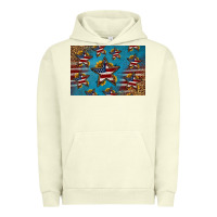 Pigment Pistachio 4th of july stars skinny metal can holder Urban Hoodie - HRA Design Shop