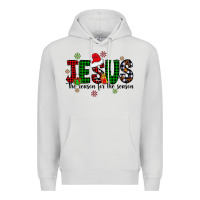 Dove Grey jesus the season for the season Premium Hoodie - CowhideDigitalArt